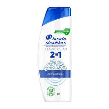 Head & Shoulders Classic Clean 2Σε1 Αντιπιτυριδικό Σαμπουάν & Conditioner Έως & 100% Μαλλιά Χωρίς Πιτυρίδα – 330 ml