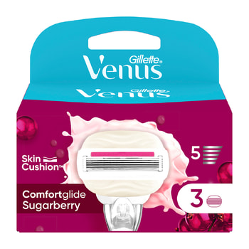 Gillette Comfortglide Γυναικεία Ανταλλακτικά Με Άρωμα Sugarberry