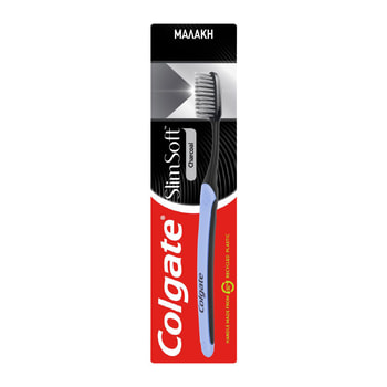 COLGATE Slim Soft Charcoal Μαλακή Οδοντόβουρτσα