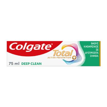 Colgate Total Active Prevention Plus Deep Clean Οδοντόκρεμα – 75 ml