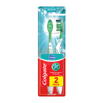Colgate Max White Μέτρια Οδοντόβουρτσα – 2 pcs