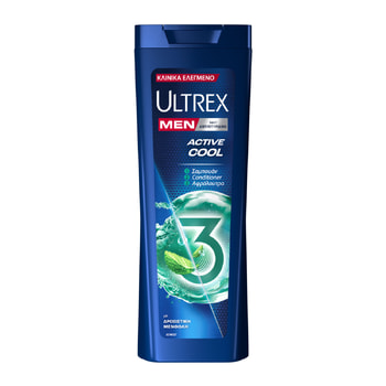 Ultrex Active Cool 3 in 1 Anti-Dandruff Shampoo with Menthol