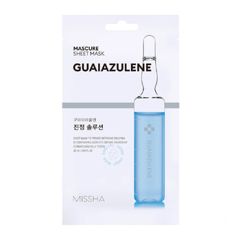 Missha Mascure Calming Solution Sheet Mask Guaiazulene