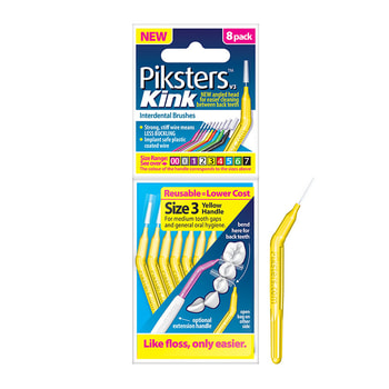 Piksters Kink Interdental Brushes Size 3
