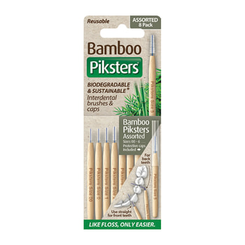 Piksters Bamboo Interdental Brushes MIX