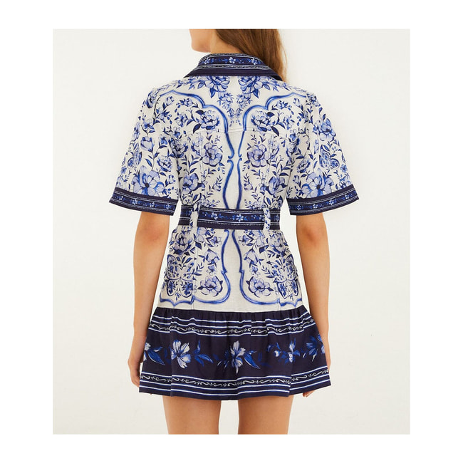 FARM RIO Porcelain Garden Mini Dress | Hondos Center