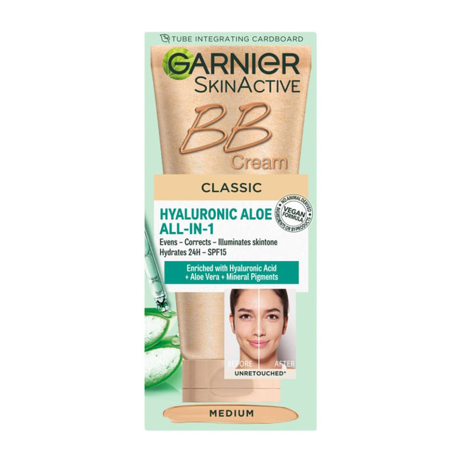 GARNIER Garnier Hyaluronic Aloe BB Cream SPF15 Medium Shade | Hondos Center