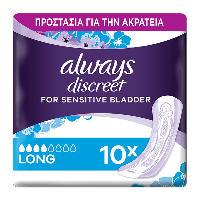 ALWAYS Discreet Incontinence Pads Plus Long
