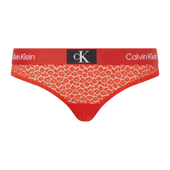 Calvin Klein Underwear CK 1996 Cheetah-Print Sheer Lace Bralette