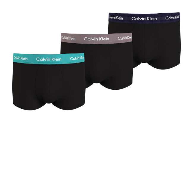 CALVIN KLEIN FASHION Cotton stretch low rise trunks pack