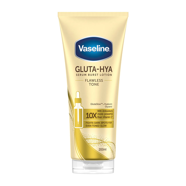 flawless icon glutathione VASELINE Glow Serum Burst Lotion Gluta-Hya FDA 503A Update: The